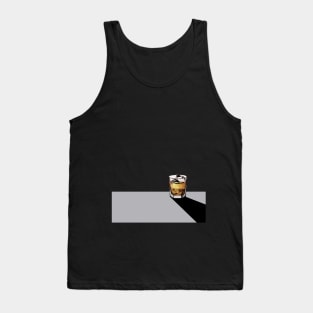 Low-poly Scotch - Black Tank Top